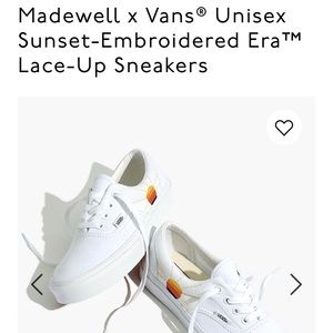 Madewell x Vans Unisex Sunset Embroidered Sneakers